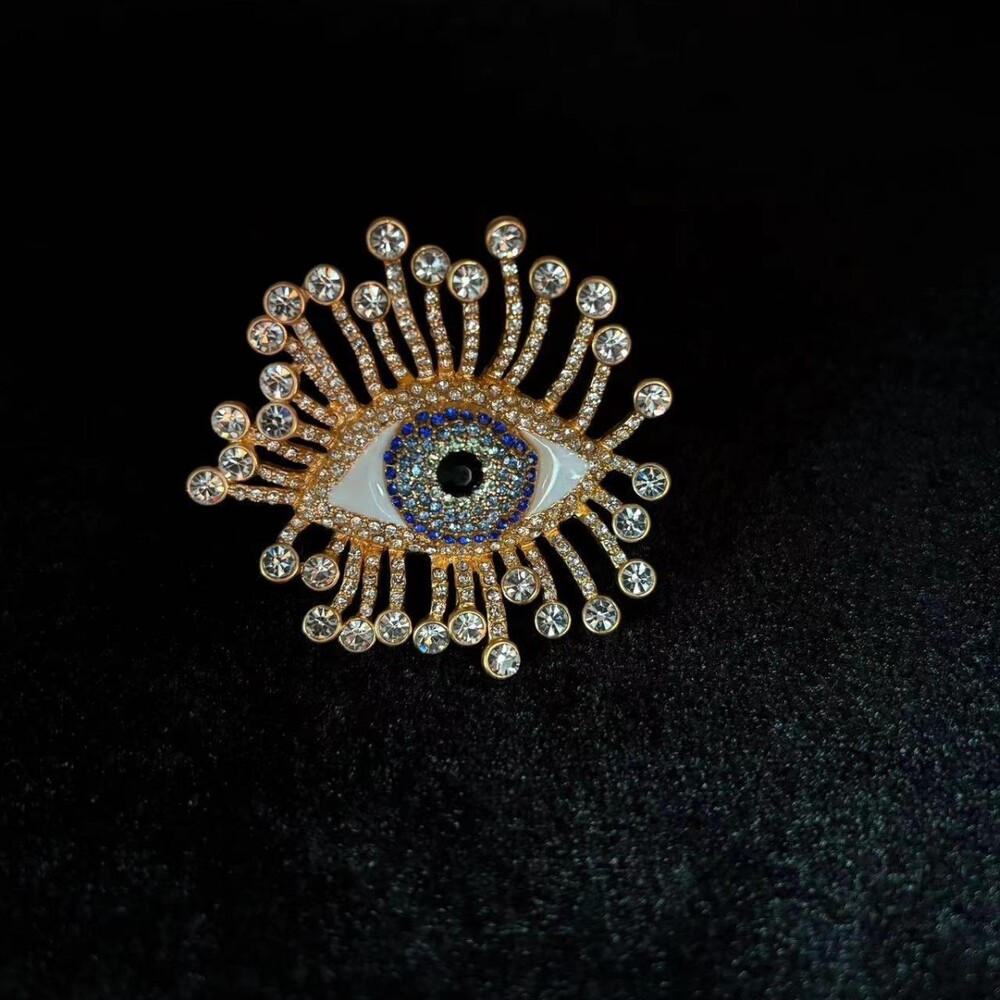 Schiaparelli Long-Lashed Demon-Eye Opened Ring